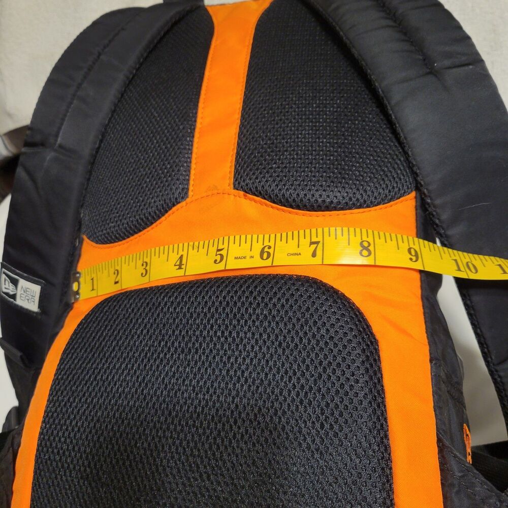 NEW ERA Commuter Small Rucksack Travel Black / Orange Backpack RARE - Picture 12 of 16